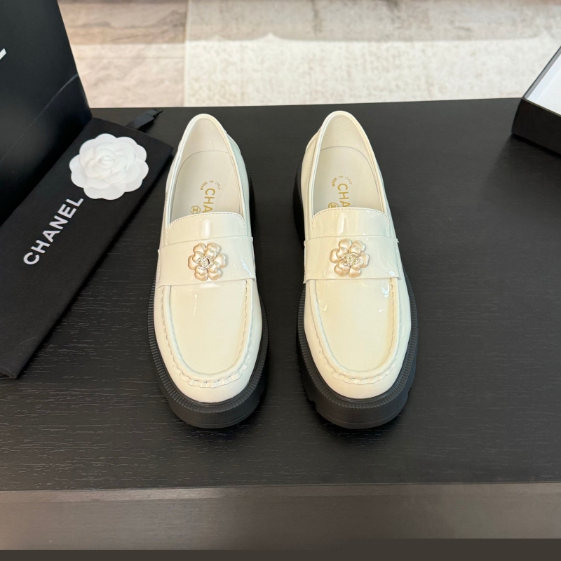 Ch*el leather shoes